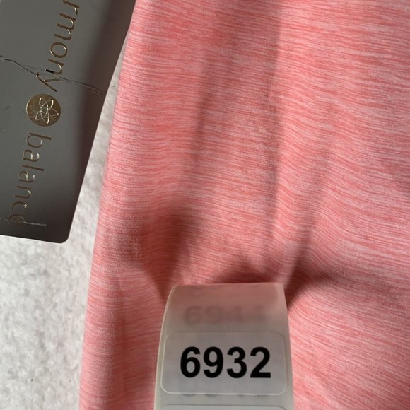 Harmony And Balance Leggings Womens XL Pink Polyester Stretch Yoga Pull On 6932 - Picture 10 of 10